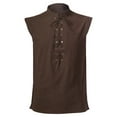 thumbnail image 1 of Bcfgryg Men's Outerwear Vest Gothic Sleeveless Shirt For Daily Wear Lightweight Men's Jacket For Hiking Brown L, 1 of 5