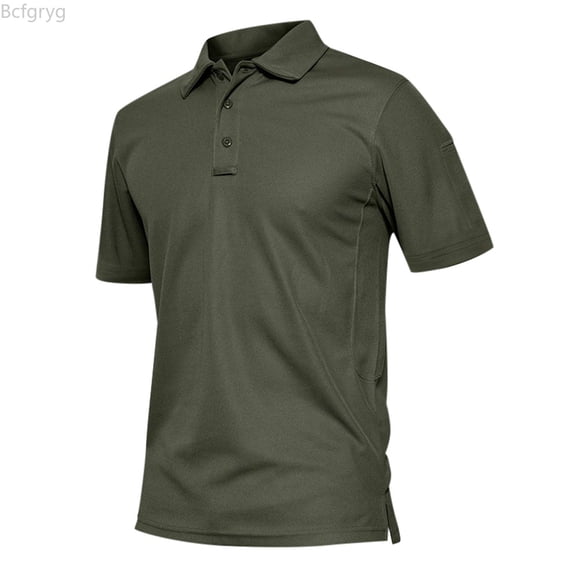 Bcfgryg Men's Shirt Performance Short Sleeve Shirts Golfss Shirt T Shirts for Men Green L