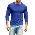 thumbnail image 1 of Bcfgryg Men's Soft T Shirt Hem Lightweight Long Sleeve Casual Basic Tee Shirt T-shirts for Men, 1 of 3