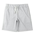 thumbnail image 1 of Bcfgryg Men's Solid Color Elastic Band Shorts Casual Shorts Men's Linen Shorts For Summer Travel Grey L, 1 of 3