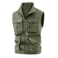 thumbnail image 1 of Bcfgryg Men's Solid Colour Outdoor Sports Casual Style Lightweight With Pockets Workwear Vest Jacket Lightweight Men's Vest, 1 of 3