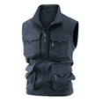 thumbnail image 1 of Bcfgryg Men's Solid Colour Outdoor Sports Casual Style Lightweight With Pockets Workwear Vest Jacket Lightweight Men's Vest, 1 of 4