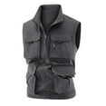 thumbnail image 1 of Bcfgryg Men's Solid Colour Outdoor Sports Casual Style Lightweight With Pockets Workwear Vest Jacket Lightweight Men's Vest, 1 of 5