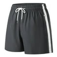 thumbnail image 1 of Bcfgryg Men's Summer Casual Ribbon Patchwork Shorts Men's Cargo Shorts With Pockets Grey XL, 1 of 3