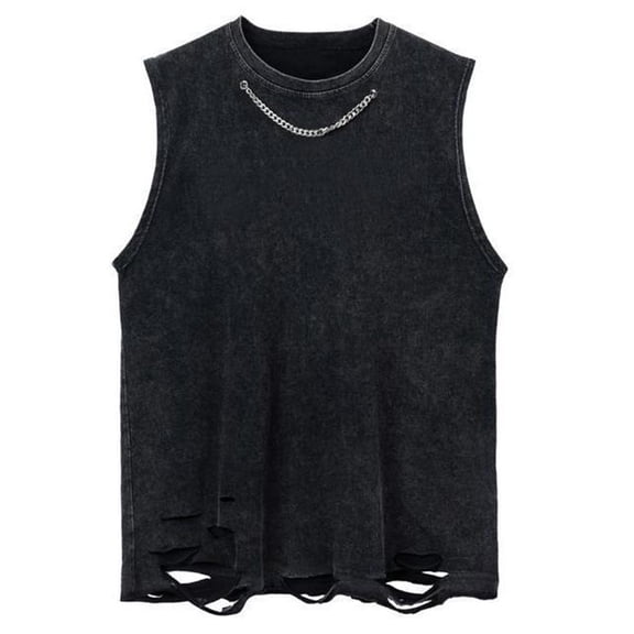 Bcfgryg Men's Summer Casual Style Sleeveless Tank Top Pure Color Slim Fit Gym Tee Shirt For Running Men's Vest