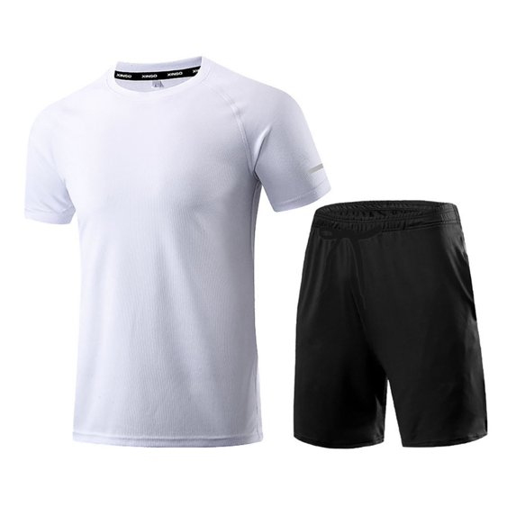 Bcfgryg Men's Summer Sportswear Casual Sportswear Short Sleeve Shorts Running Q Uick D Ry Set Men’s Pajamas