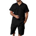 thumbnail image 1 of Bcfgryg Men's Summer Suits With Notch Lapel And Button Front For Indoor And Vacation Wear Men’s Athleisure Sets, 1 of 4