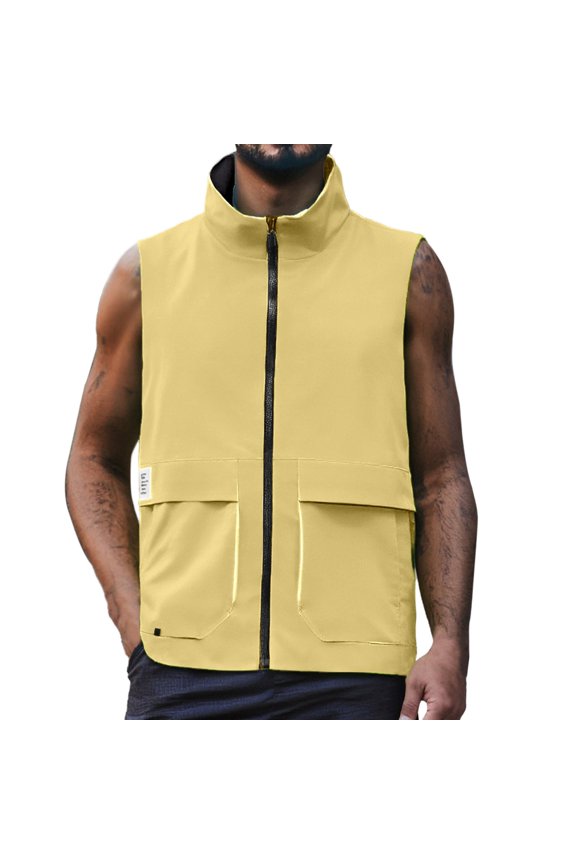 Men's Summer Thin Casual Double Vest Men's Work Vest