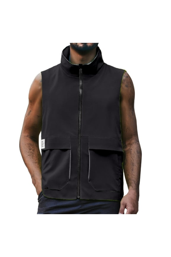 Men's Summer Thin Casual Double Vest Men's Work Vest