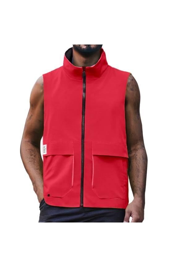 Men's Summer Thin Casual Double Vest Men's Work Vest