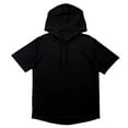 thumbnail image 1 of Bcfgryg Men's Summer Thin Short Sleeve Hoodie Light Sweatshirt Hooded Pullover Trendy Casual Fashion T Shirt Men’s T-shirts, 1 of 3