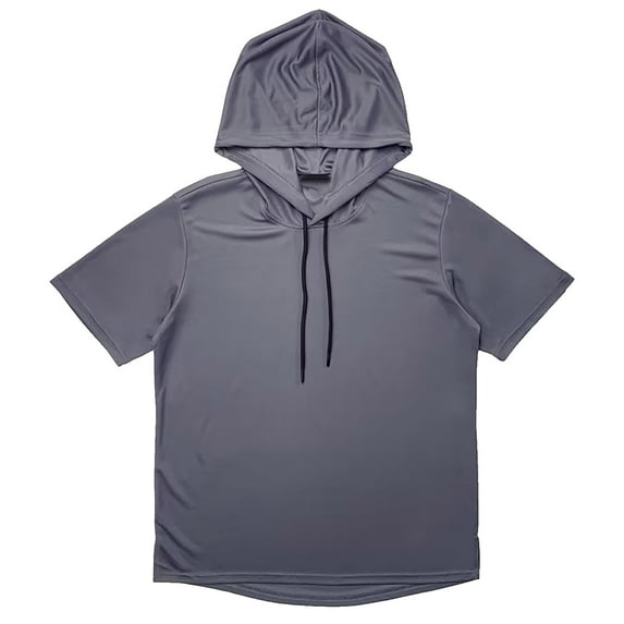 Bcfgryg Men's Summer Thin Short Sleeve Hoodie Light Sweatshirt Hooded Pullover Trendy Casual Fashion T Shirt Men’s T-shirts