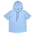 thumbnail image 1 of Bcfgryg Men's Summer Thin Short Sleeve Hoodie Light Sweatshirt Hooded Pullover Trendy Casual Fashion T Shirt Men’s T-shirts, 1 of 3