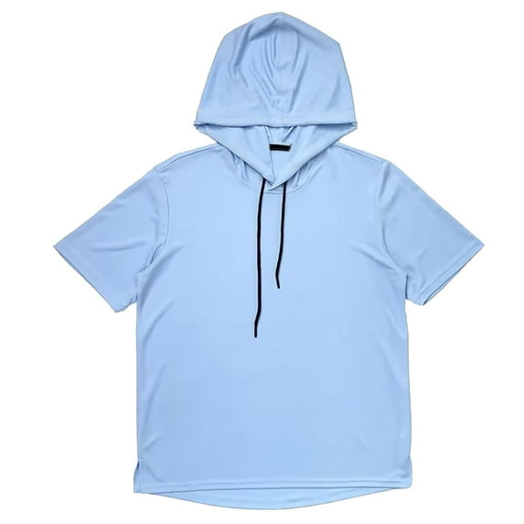 Bcfgryg Men's Summer Thin Short Sleeve Hoodie Light Sweatshirt Hooded Pullover Trendy Casual Fashion T Shirt Men’s T-shirts