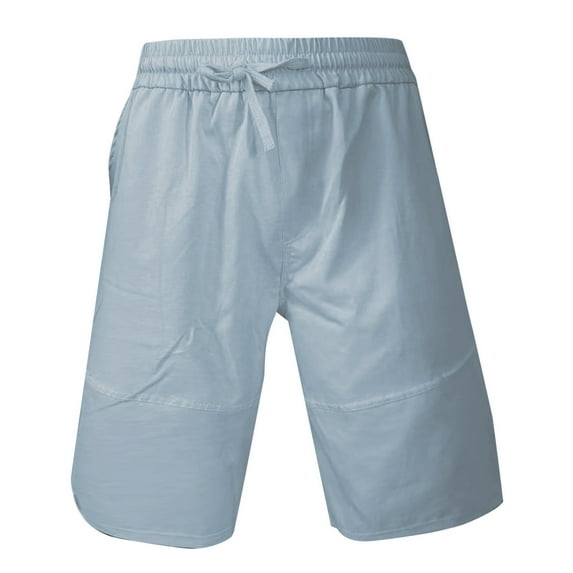 Bcfgryg Men's Summer Trendy Loose Sports Shorts Knee Length Fitness Shorts For Gym And Casual Wear Khaki Shorts Men Blue XXL