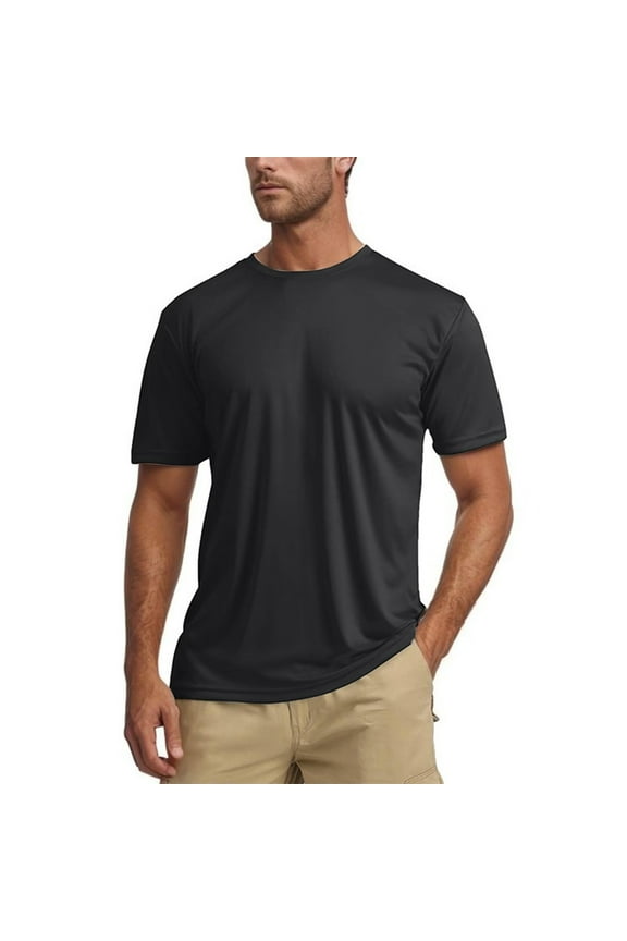 Men's UPF50+ Sun T Shirt Casual Comfortable Breathable Summer Basic Tee For Daily Wear Home Outdoor Activities Oversized T-shirts Men