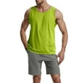 thumbnail image 1 of Bcfgryg Men's Workout Tank Top Sleeveless Round Neck Gym Shirt For Fitness Training Running Sports Comfortable Stretchable Breathable Wicking Lightweight Athletic Activewear Men's Work Vest, 1 of 5