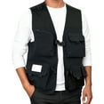 thumbnail image 1 of Bcfgryg Men's Workwear Loose Casual Style For Outdoor Occasions Sleeveless Vest Jacket Mens Coats Black 4XL, 1 of 5