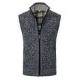 thumbnail image 1 of Bcfgryg Mens Autumn And Winter Printed Pocket Knitted Wool Cardigan Vest Sweater Vest Mens Cardigans Gray XXXXL, 1 of 5