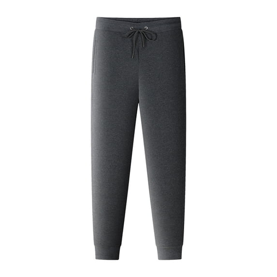 Bcfgryg Mens Autumn And Winter High Street Fashion Leisure Loose Sports Running Solid Color Lace Up Pants Sweater Pants Trousers Big And Tall Men's Casual Pants