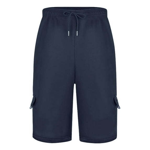 Bcfgryg Mens Cargo Shorts Trend Athleisure Loose Micro Elastic Quarter Pants Men's Pants