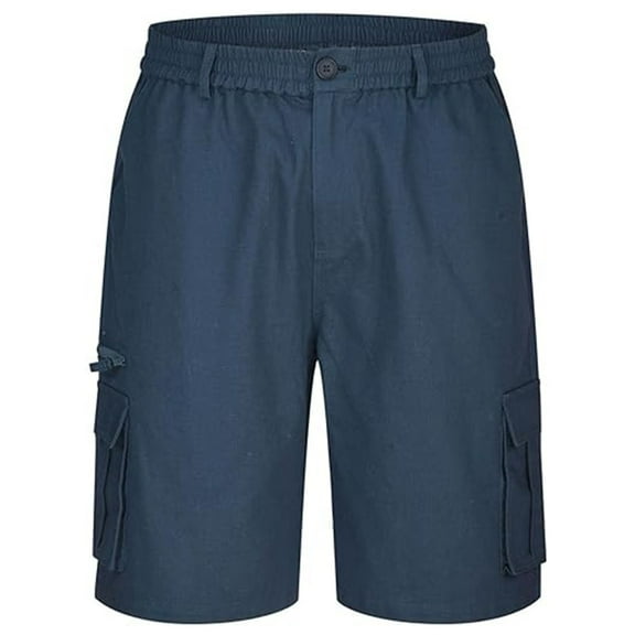 Bcfgryg Mens Casual Shorts Colorful Striped Sports Beach Shorts Mens Pant Men's Shorts Navy M