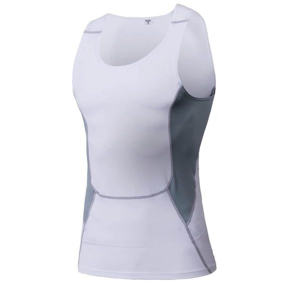 Bcfgryg Mens Fashion Casual Tight Sports Fitness Elastic Sleeveless Vest Lightweight Men's Vest