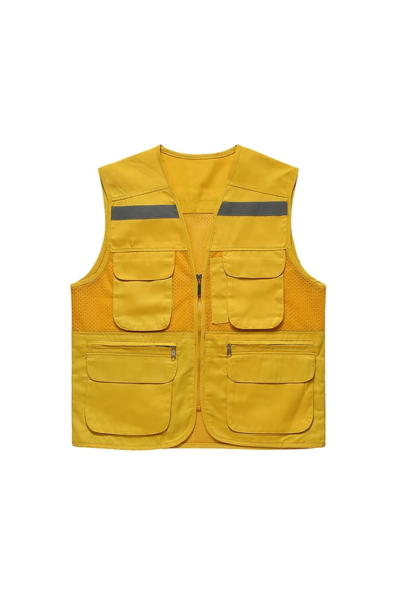 Mens Jacket Field Pofessional Emergency Field Fishing Multi Pocket Vest Lightweight Men's Vest