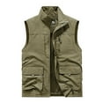 thumbnail image 1 of Bcfgryg Mens Jacket Field Pofessional Emergency Field Fishing Multi Pocket Vest Men's Jacket Yellow XXXXL, 1 of 3