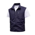 thumbnail image 1 of Bcfgryg Mens Lightweight Softshell Vest Outdoor Utility Travel Vest Outerwear Sleeveless Jacket For Hiking Runing Men's Sleeveless Jacket Vest, 1 of 5