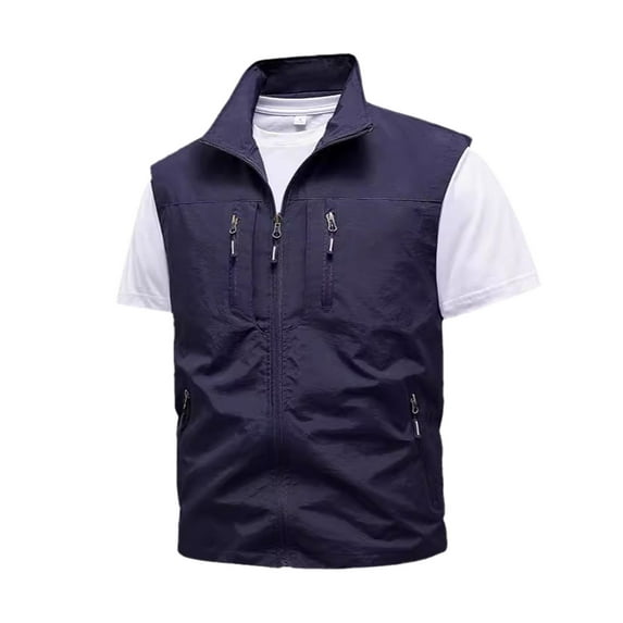 Bcfgryg Mens Lightweight Softshell Vest Outdoor Utility Travel Vest Outerwear Sleeveless Jacket For Hiking Runing Men's Sleeveless Jacket Vest