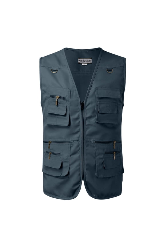 Mens Outdoor Vest Fishing Gear Vest Mountaineering Photography Mens Multi Pocket Vest Vest for Men