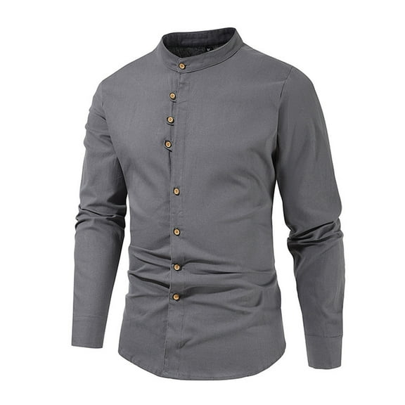 Bcfgryg Mens Shirt Retro Holiday Long Sleeve Fashion Button Shirts Stretch Comfort Men's Shirts