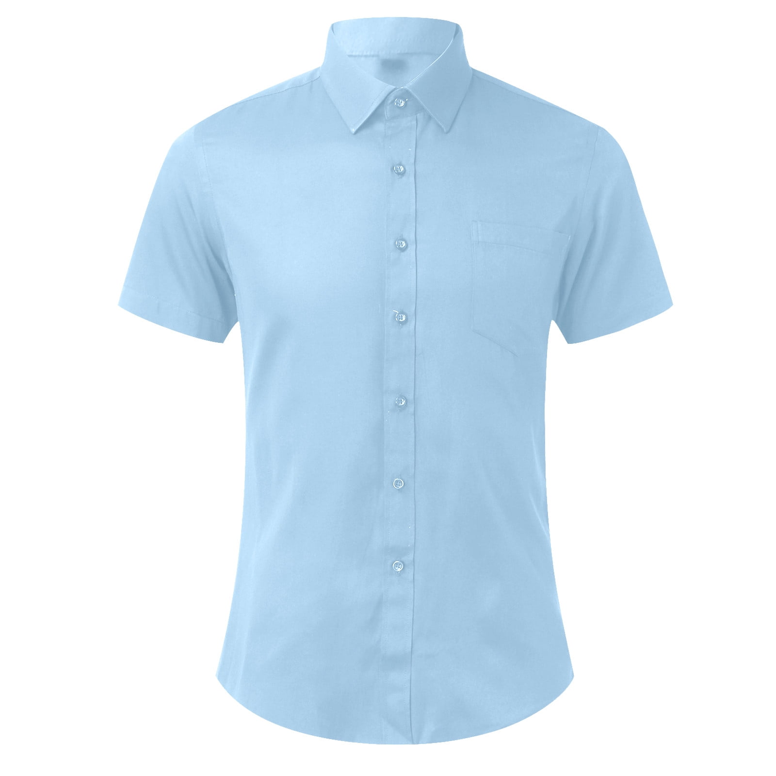 Bcfgryg Mens Slim Casual Solid Color Simple Pocket Decoration Short ...