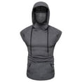 thumbnail image 1 of Bcfgryg Mens Sports Sleeveless Vest Hooded Male Tank Tops Shirt Blouse Gray, 1 of 1