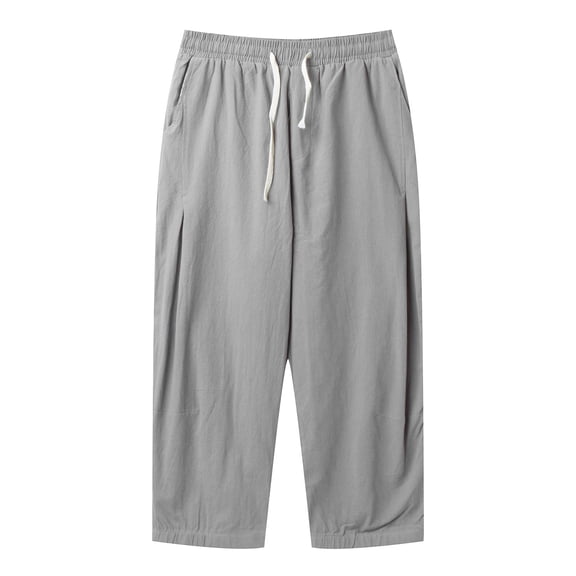 Bcfgryg Mens Summer Thin Loose Casual Pants Sports Nine Point Pants Men’s Pants