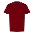 thumbnail image 1 of Bcfgryg Mens Velvet Velour Fashion Hop Slim Simple Short Sleeves T Shirts Plain T-shirts Men, 1 of 5