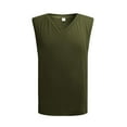 thumbnail image 1 of Bcfgryg New Solid Color Mens Loose Vest V Neck Mens Vest Simple Casual Style Lightweight Men's Vest, 1 of 5