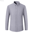 thumbnail image 1 of Bcfgryg Shirt Long Sleeve Business Casual Slim Fit Solid Color Classic Woven Dress Shirt For Formal Wear And Smart Everyday Attire Comfortable Stylish Men Shirts Casual Gray 46, 1 of 5