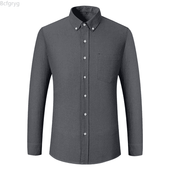 Bcfgryg Shirt Long Sleeve Business Casual Slim Fit Solid Color Classic Woven Dress Shirt For Formal Wear And Smart Everyday Attire Comfortable Stylish Men Shirts Casual Black 38