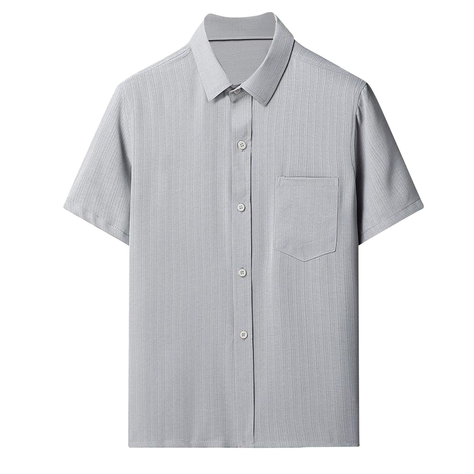 dress shirts for older men Bcfgryg Short Sleeved Shirts For Middle Aged And Elderly Mens Summer Thin  Shirts For Mens Casual Loose Shirts For The Elderly Men'S Formal Dress  Shirts Gray