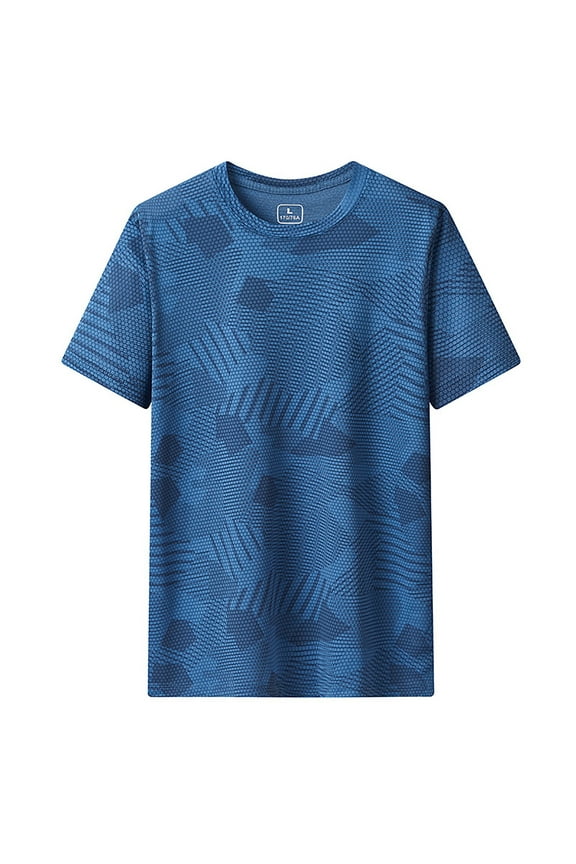 Short Sleeved T Shirt Men's Thin Ice Silk Quick Drying Short Sleeved Quick Drying Sports Half Sleeved Inside The Sportswear Casual Men’s T-shirts