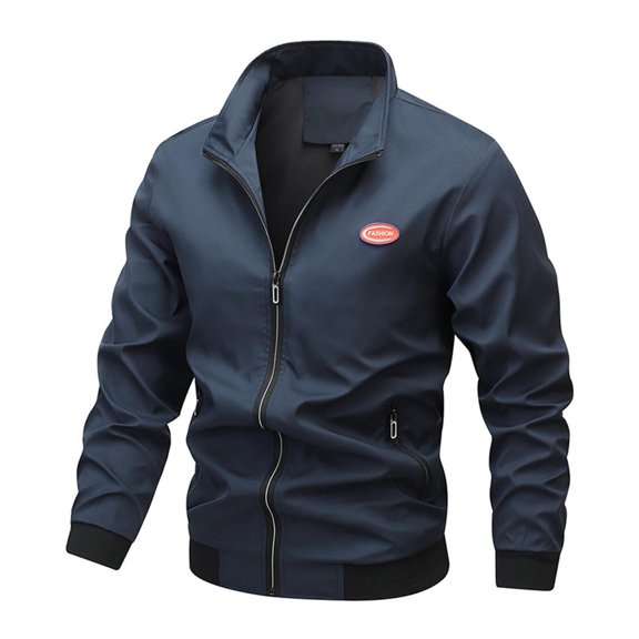 Bcfgryg Spring And Autumn Men's Youth Jacket Windproof Thin Coat Checkered Baseball Casual Hooded Jackets For Men