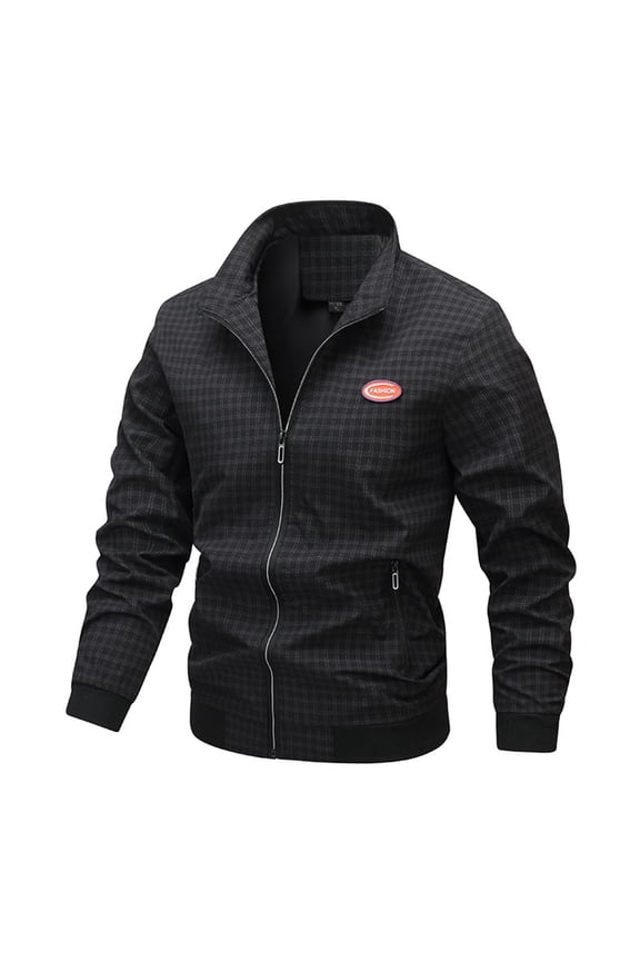 Spring And Autumn Men's Youth Jacket Windproof Thin Coat Checkered Baseball Clothes Breathable Casual Jackets For Men Hiking