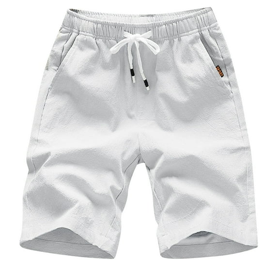 Bcfgryg Summer Men Cotton Fashion Sports Cargo Pants Straight Leg Loose Shorts Beach Pants Men’s Casual Pants