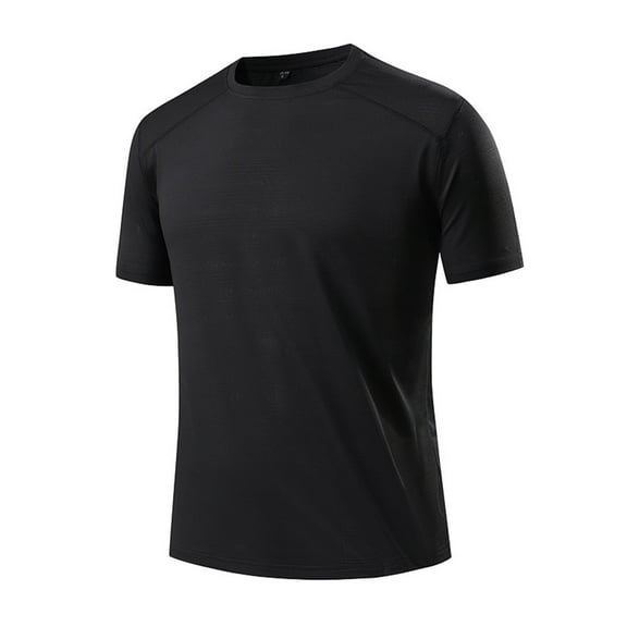 Bcfgryg Summer Men's Breathable Loose Large Size Ice Silk Sports Short Sleeve T Shirt T-shirts for Men