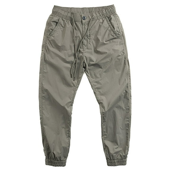 Bcfgryg Summer Men's Thin Wear Fast Drying Leisure Loose Sports Leg Pants Men’s Workwear Pants