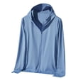 thumbnail image 1 of Bcfgryg Sun Protective Trend Men Zip Up Lightweight Hoodie Hiking Sun Shirt Sun Proof Shirt Sweaters For Men Blue XXXL, 1 of 3