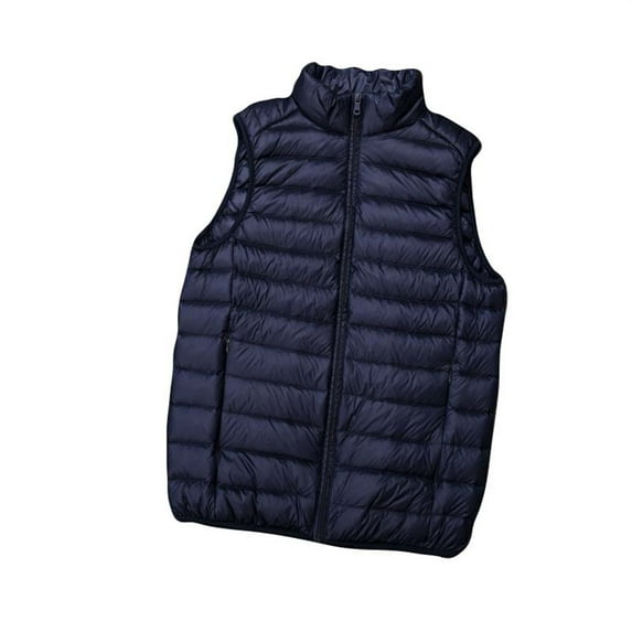 Bcfgryg Winter New Lightweight Down Vest Men's Vest Warm And Thick For Sports Mens Coats Blue XL