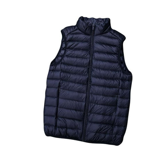 Bcfgryg Winter New Lightweight Down Vest Men's Vest Warm And Thick For Sports Mens Coats Blue XL
